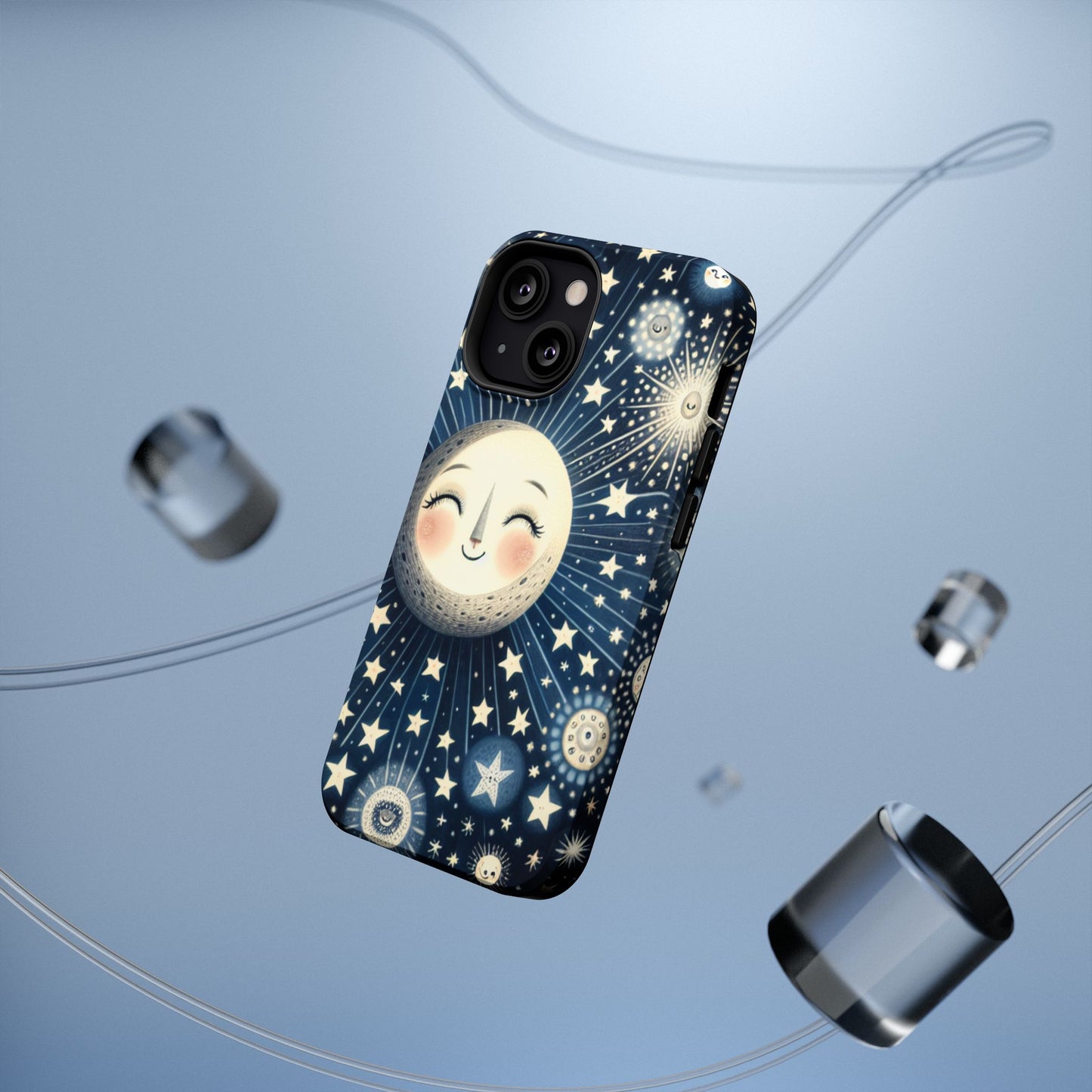 Celestial Impact-Resistant Cases, Protective Phone Cover, Moon & Stars Design, Gift for Astrology Lovers, Unique Phone Accessories, [...]