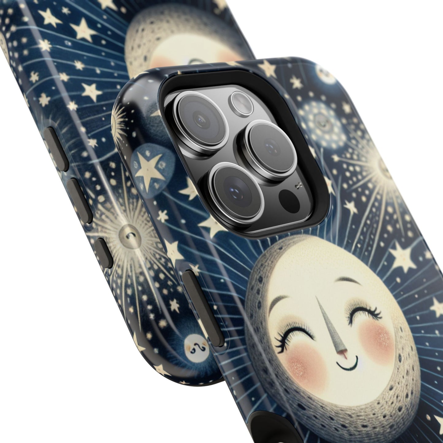 Celestial Impact-Resistant Cases, Protective Phone Cover, Moon & Stars Design, Gift for Astrology Lovers, Unique Phone Accessories, [...]