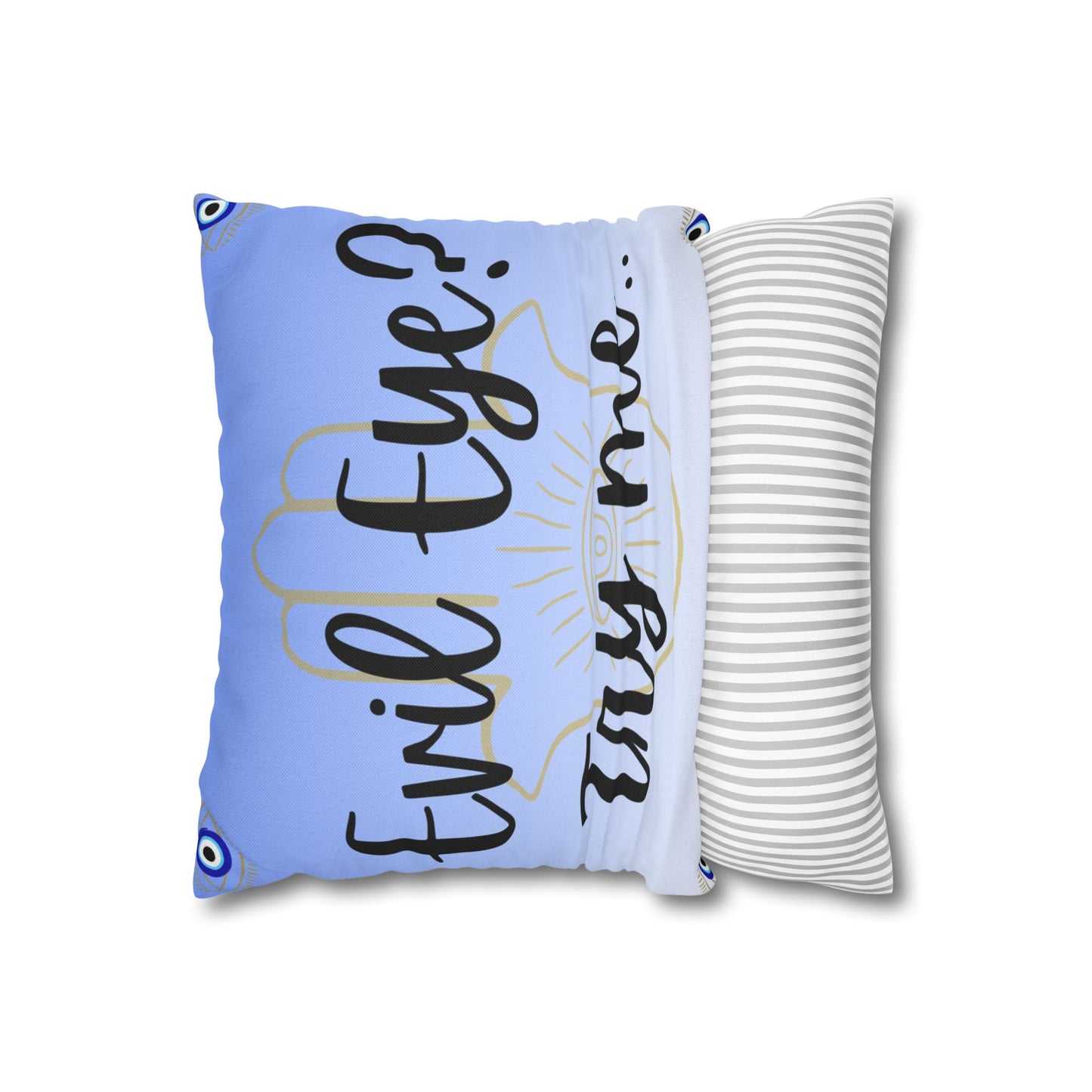 Evil Eye Pillowcase, Boho Decor, Home Styling, Meditation Gift, Spiritual Vibes, Protective Charm