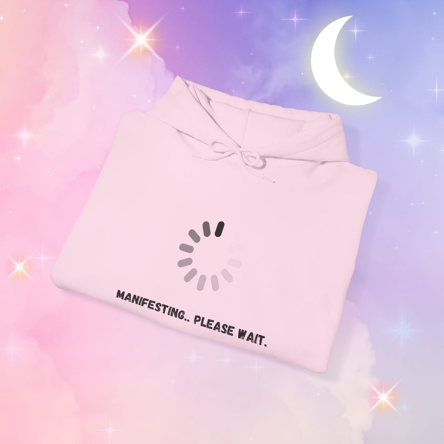 Manifesting Hoodie - Unisex Heavy Blend™ Sweatshirt, Cozy Layer for Dreamers, Gift for Friends, Affirmation Apparel, Self-Care Fashion