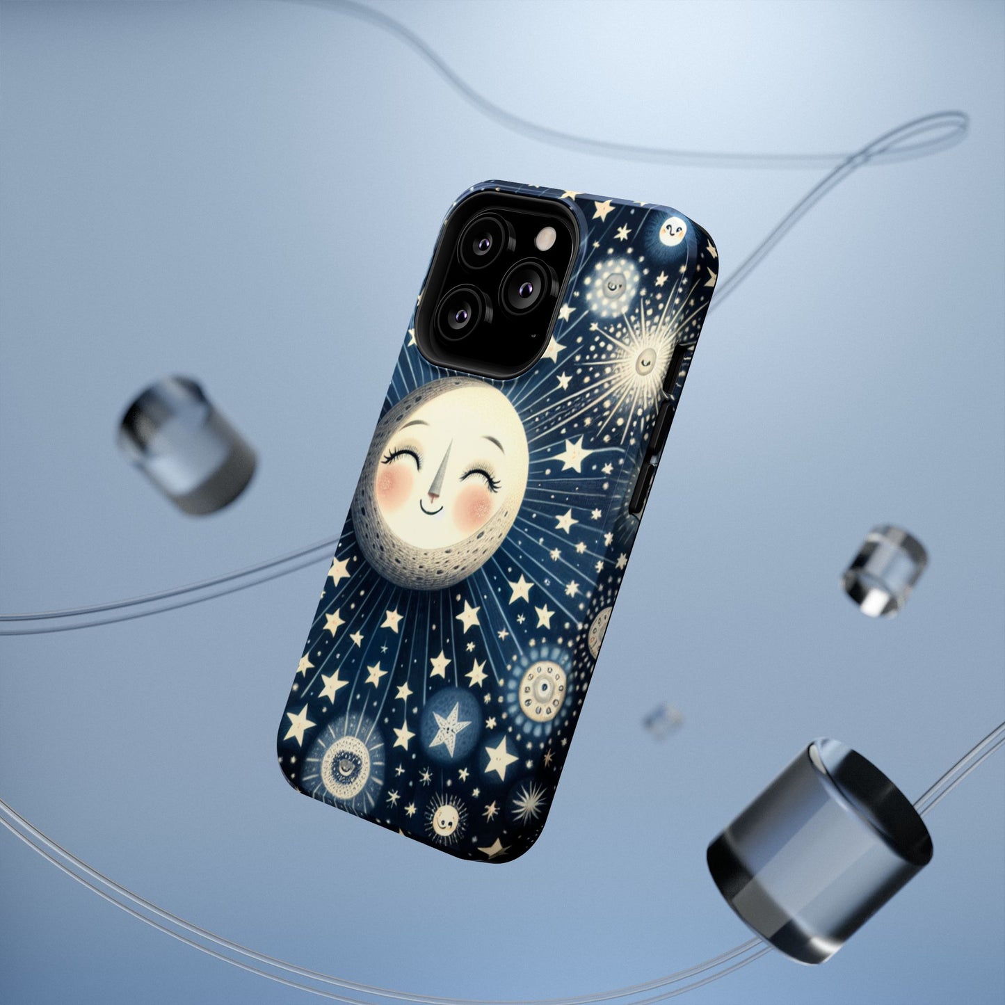 Celestial Impact-Resistant Cases, Protective Phone Cover, Moon & Stars Design, Gift for Astrology Lovers, Unique Phone Accessories, [...]