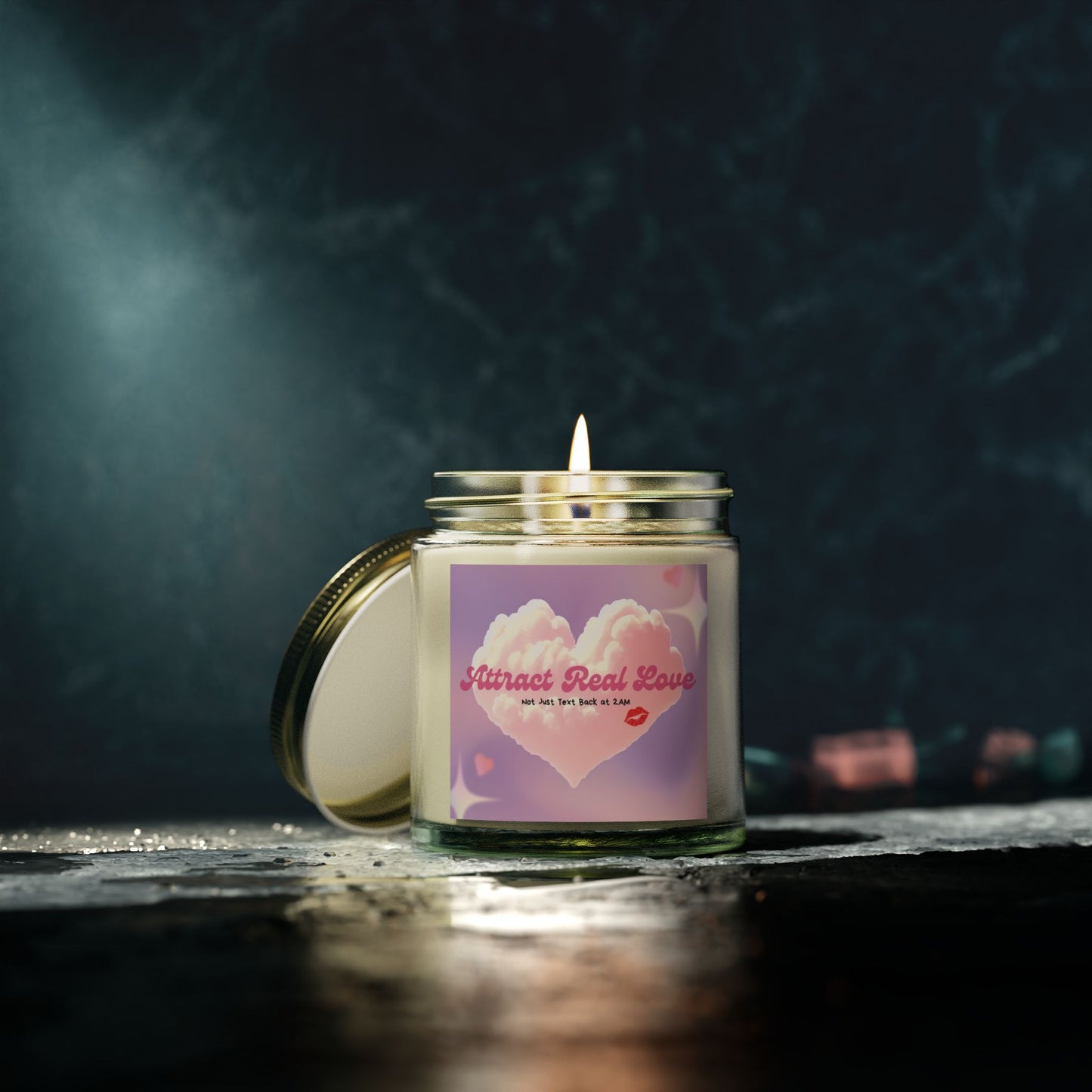 Attract Real Love (Not Just Text Back at 2AM) Candle, Ideal for Valentine's Day, Engagements, Cozy Nights, Gifts for Her, Aromatherapy