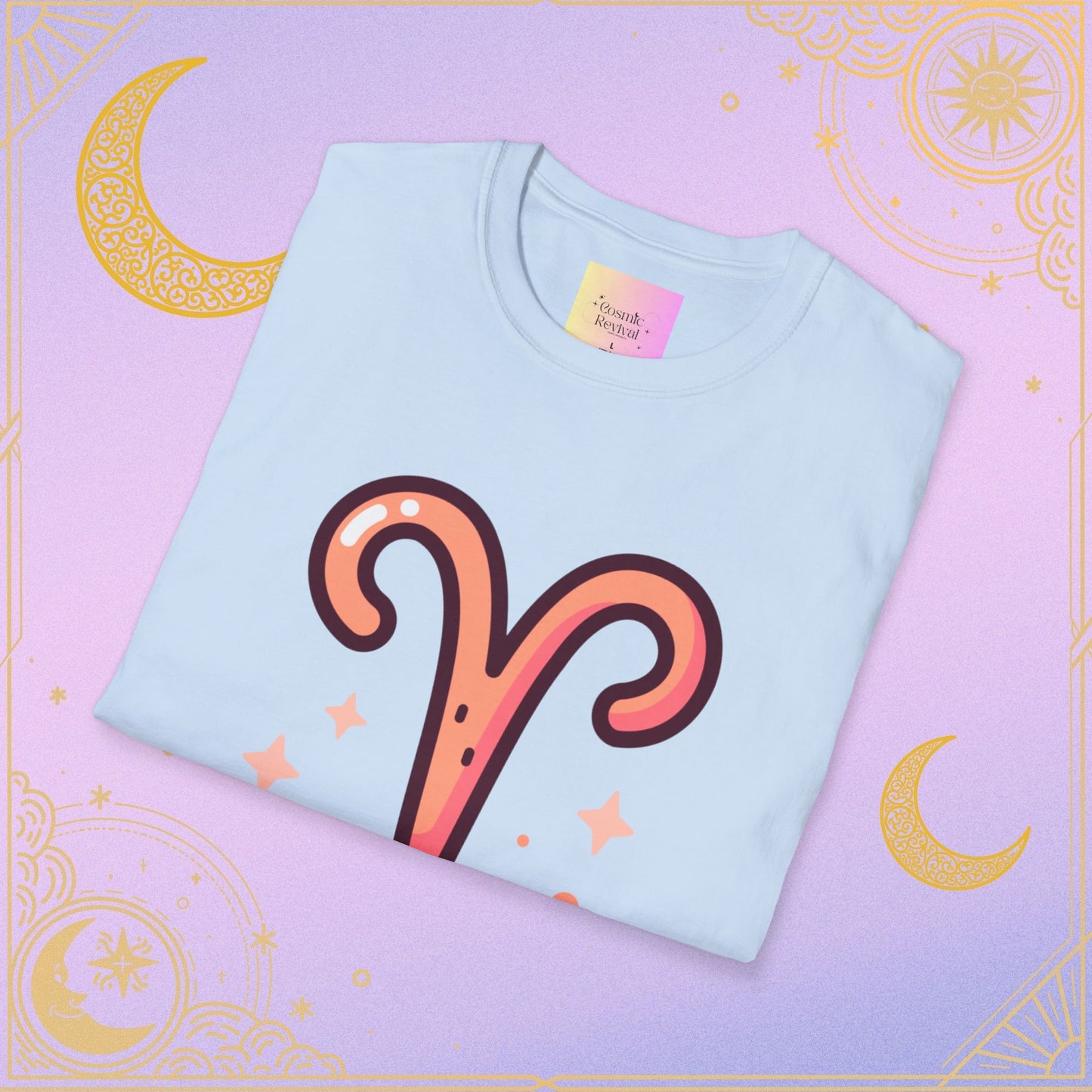 Aries Zodiac T-Shirt for Astrology Lovers, Horoscope Tee, Unisex Softstyle Shirt, Birthday Gift, Celestial Fashion