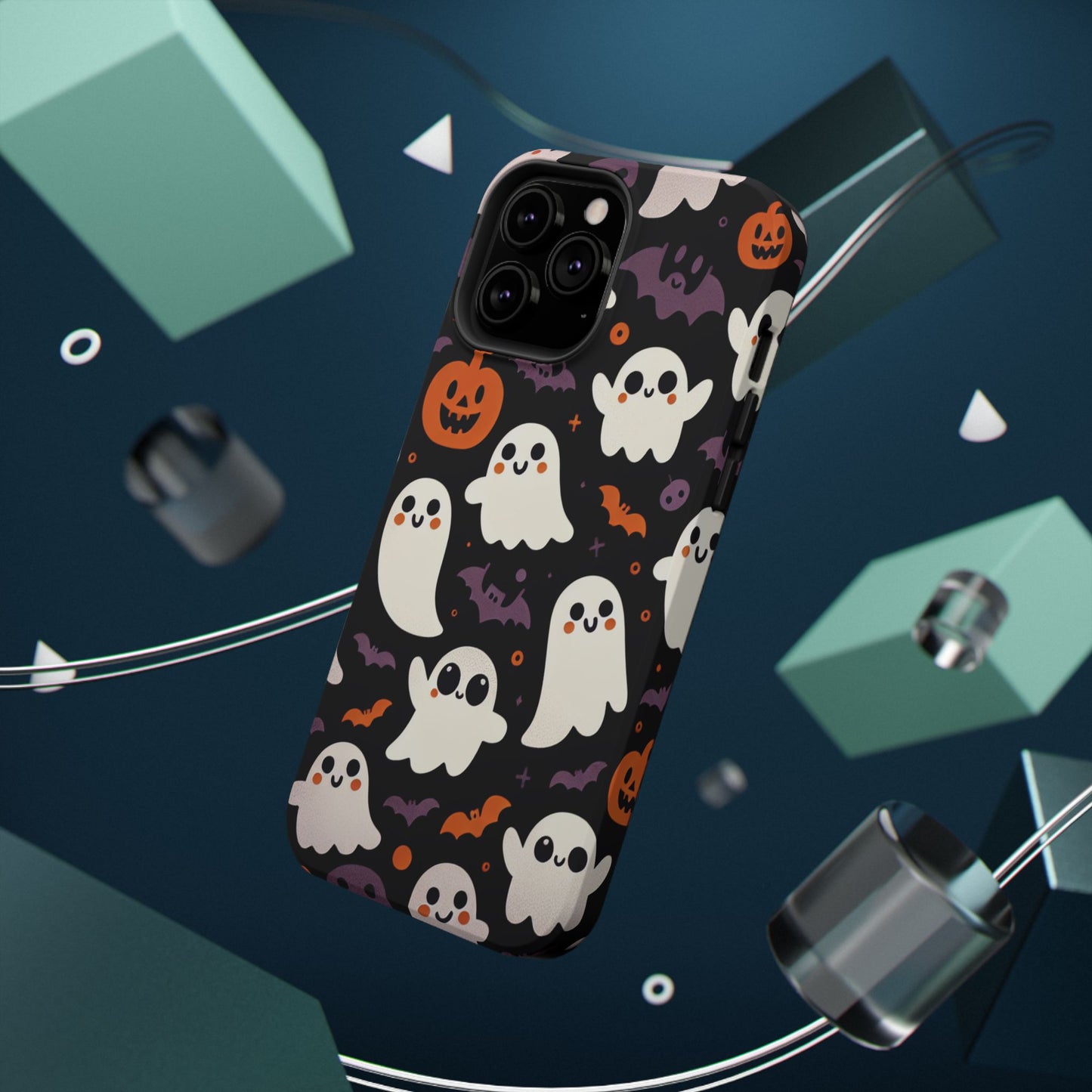 Halloween Ghost Phone Case, Cute Ghost Cases for iPhone, October Birthday Gift, Spooky Decor, Fun & Funky Cell Phone Cover