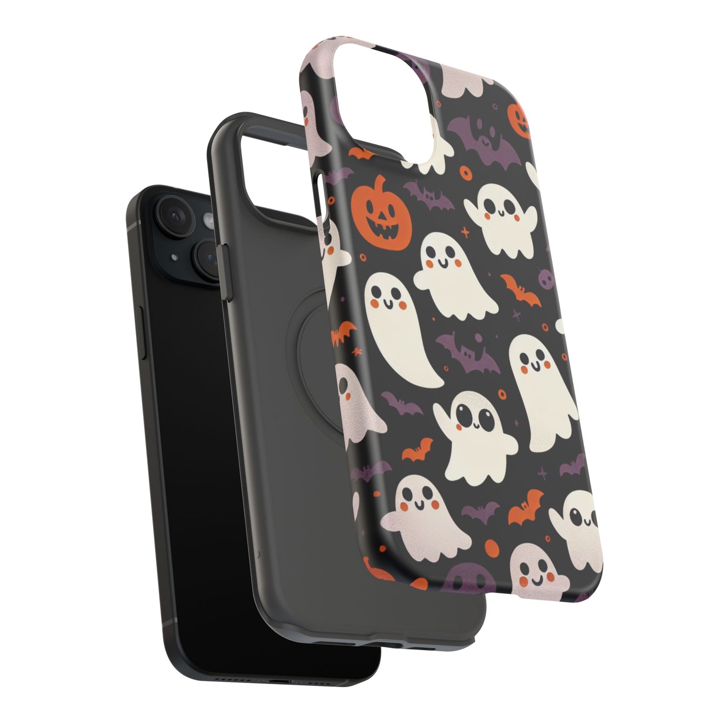 Halloween Ghost Phone Case, Cute Ghost Cases for iPhone, October Birthday Gift, Spooky Decor, Fun & Funky Cell Phone Cover