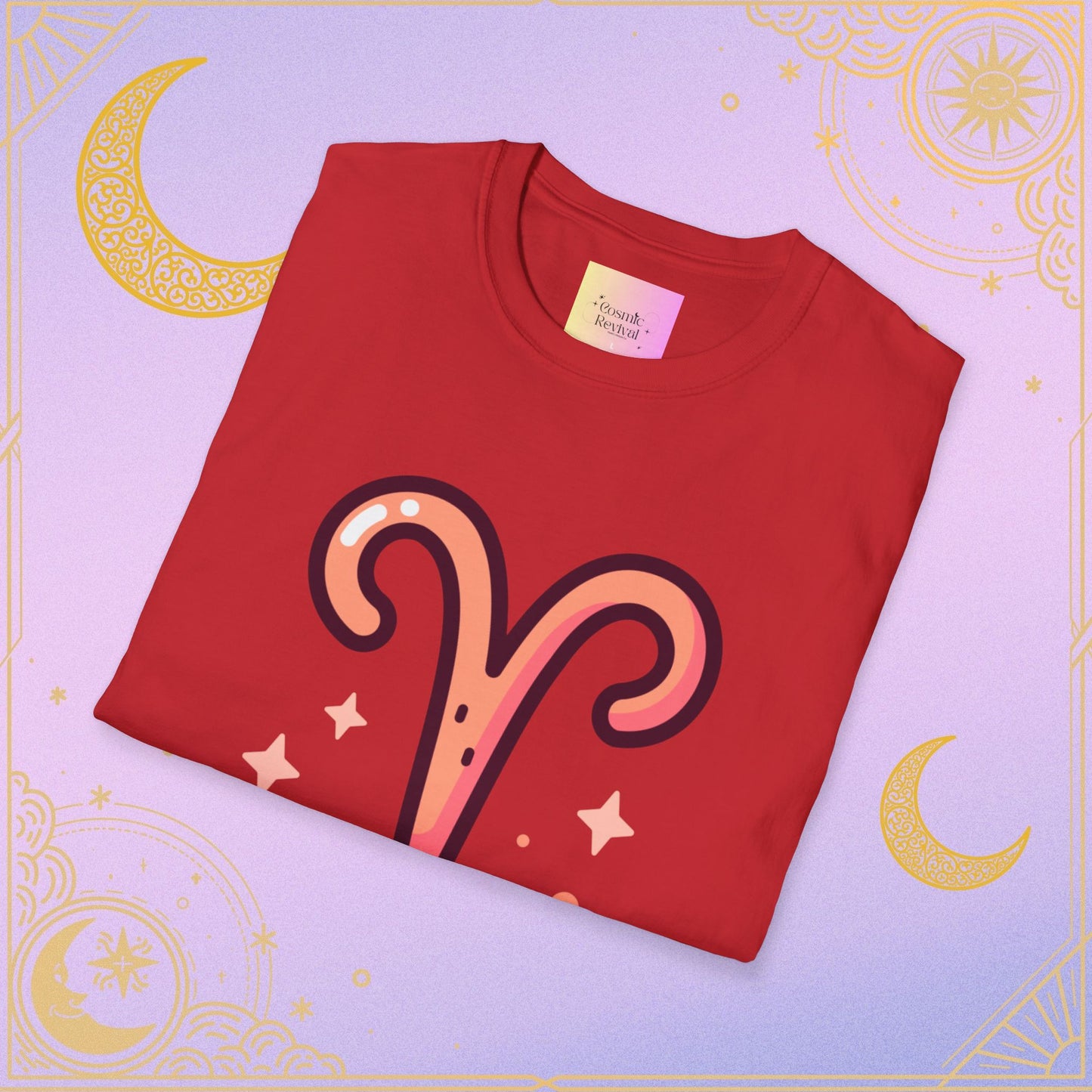 Aries Zodiac T-Shirt for Astrology Lovers, Horoscope Tee, Unisex Softstyle Shirt, Birthday Gift, Celestial Fashion