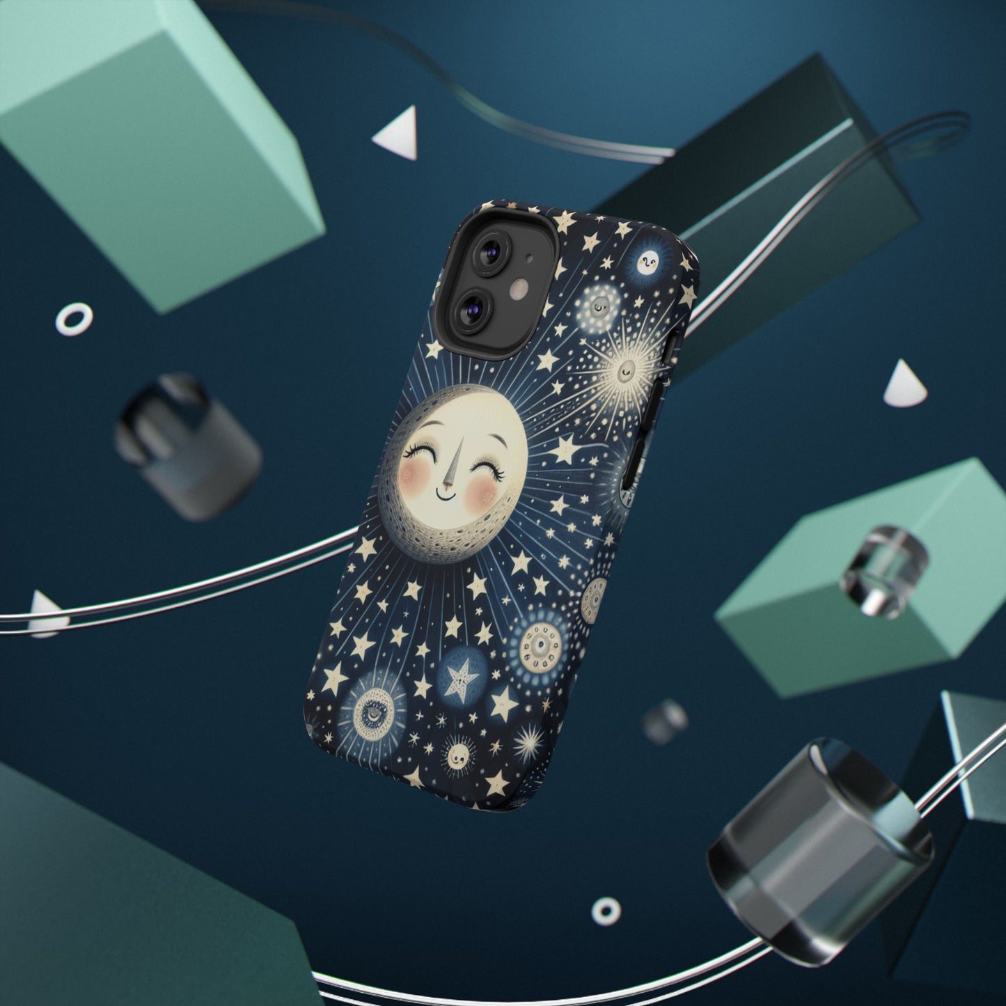 Celestial Impact-Resistant Cases, Protective Phone Cover, Moon & Stars Design, Gift for Astrology Lovers, Unique Phone Accessories, [...]