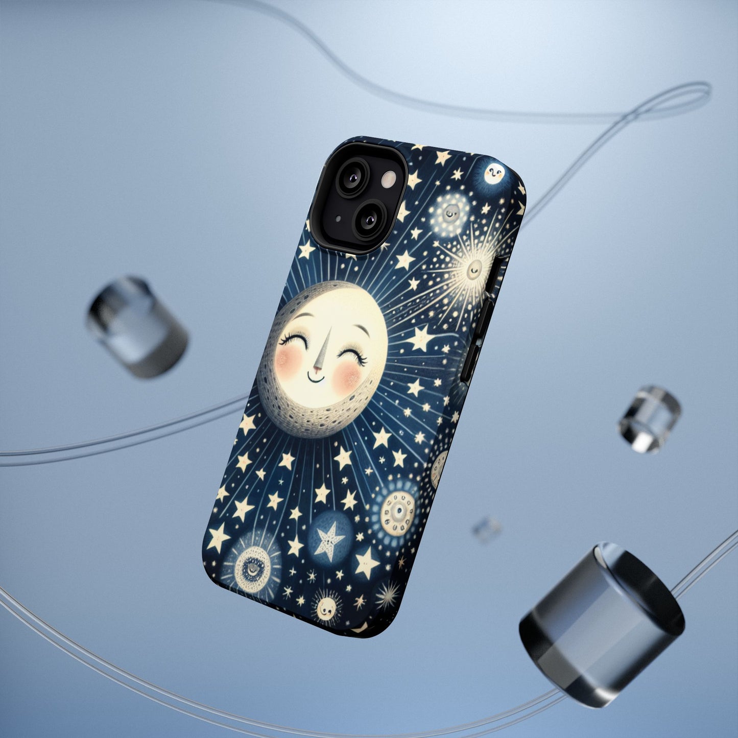 Celestial Impact-Resistant Cases, Protective Phone Cover, Moon & Stars Design, Gift for Astrology Lovers, Unique Phone Accessories, [...]