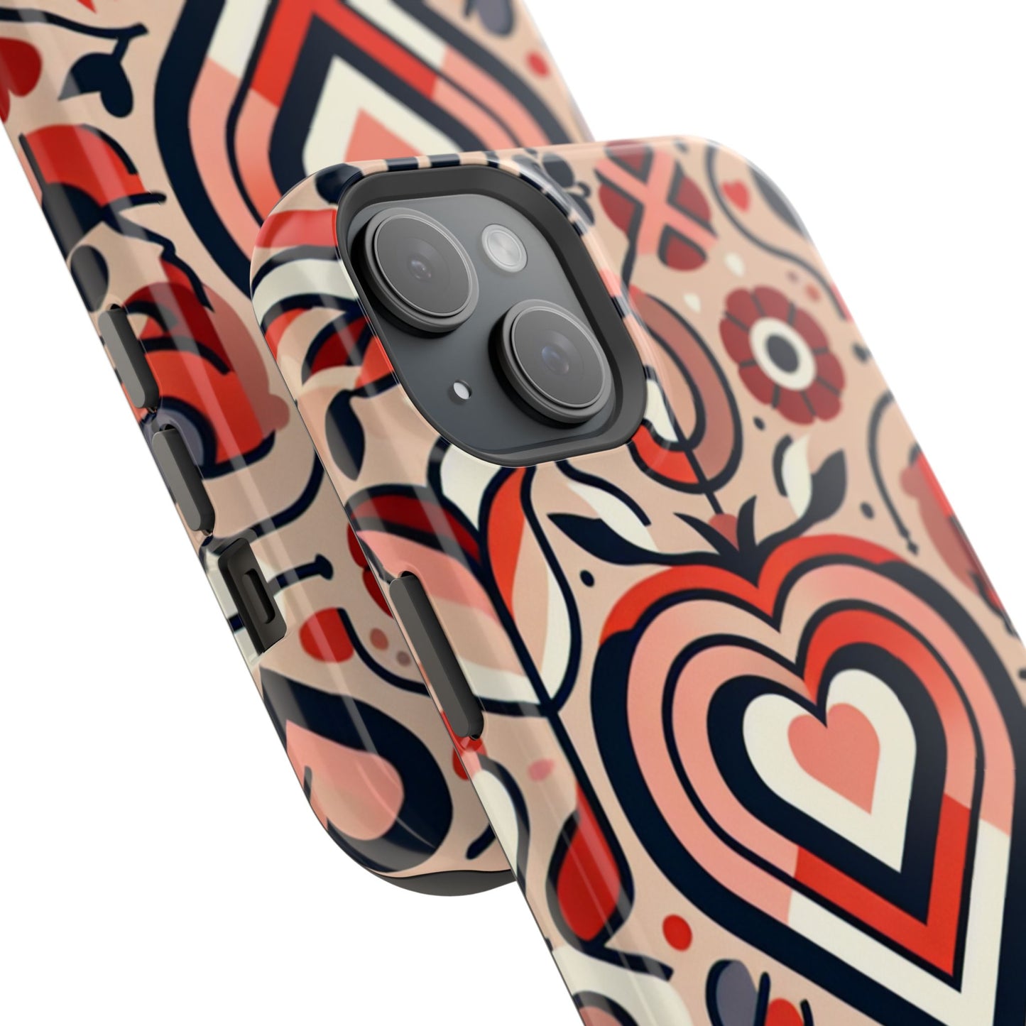 Heartfelt Impact-Resistant Phone Cases, Durable Phone Covers, Love-Themed Accessories, Valentine's Gifts, Unique Tech Cases