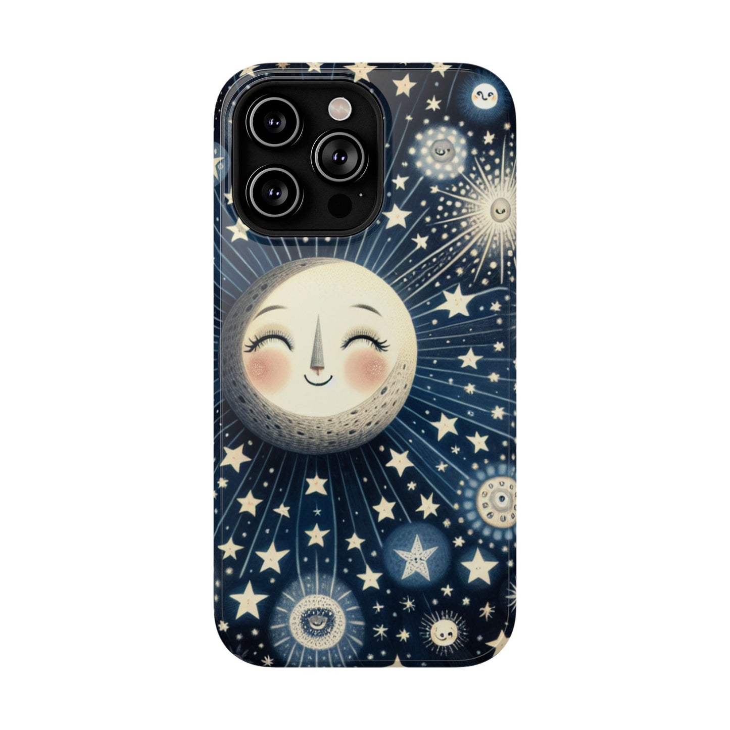 Celestial Impact-Resistant Cases, Protective Phone Cover, Moon & Stars Design, Gift for Astrology Lovers, Unique Phone Accessories, [...]