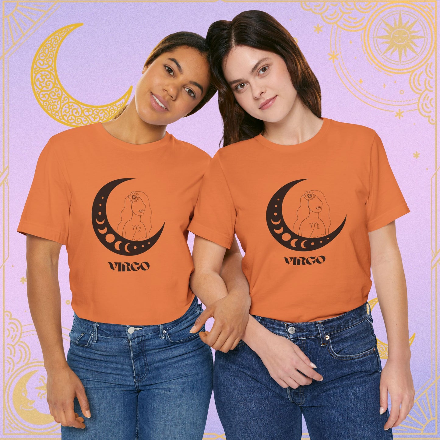 Virgo Moon Zodiac T-Shirt, Astrology Tee, Horoscope Gift, Celestial Apparel, Unisex Astrology Shirt