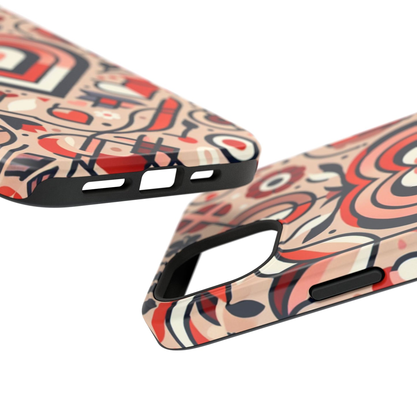 Heartfelt Impact-Resistant Phone Cases, Durable Phone Covers, Love-Themed Accessories, Valentine's Gifts, Unique Tech Cases