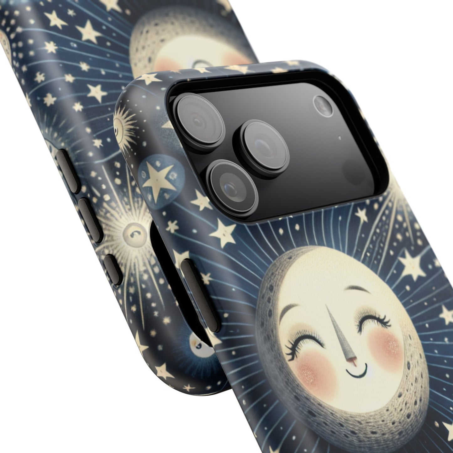 Celestial Impact-Resistant Cases, Protective Phone Cover, Moon & Stars Design, Gift for Astrology Lovers, Unique Phone Accessories, [...]