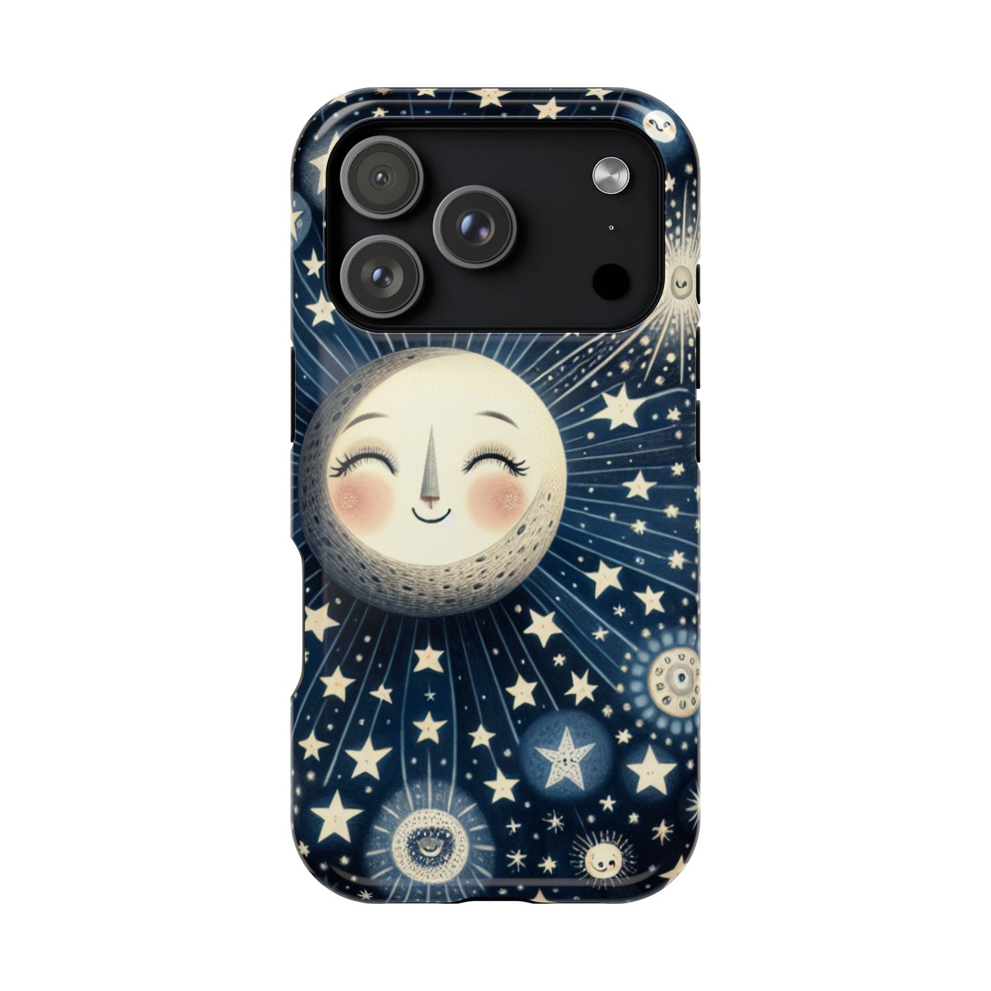 Celestial Impact-Resistant Cases, Protective Phone Cover, Moon & Stars Design, Gift for Astrology Lovers, Unique Phone Accessories, [...]