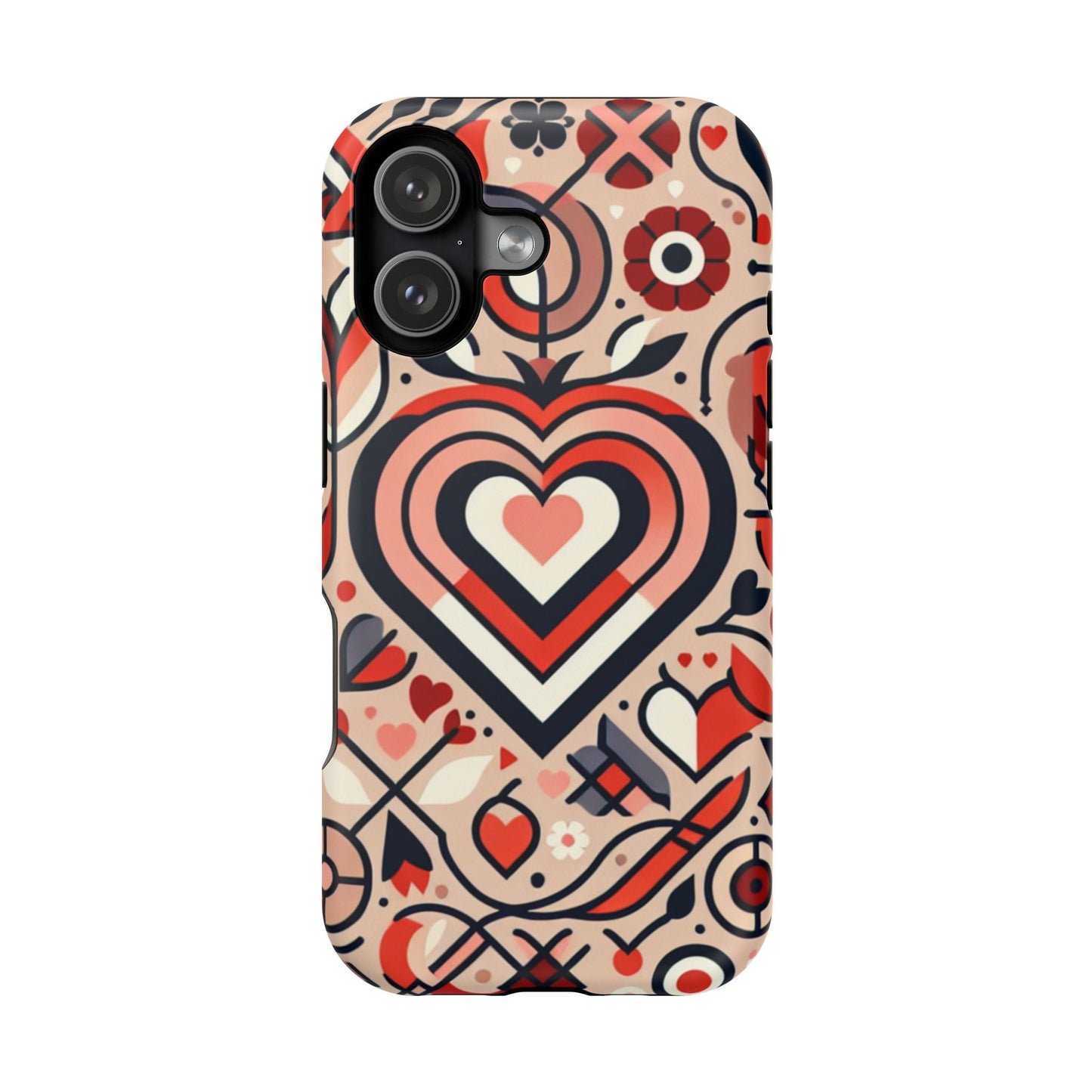 Heartfelt Impact-Resistant Phone Cases, Durable Phone Covers, Love-Themed Accessories, Valentine's Gifts, Unique Tech Cases