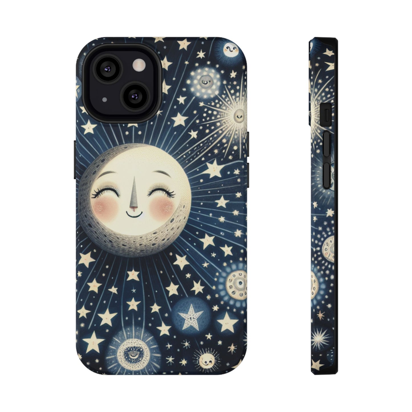 Celestial Impact-Resistant Cases, Protective Phone Cover, Moon & Stars Design, Gift for Astrology Lovers, Unique Phone Accessories, [...]
