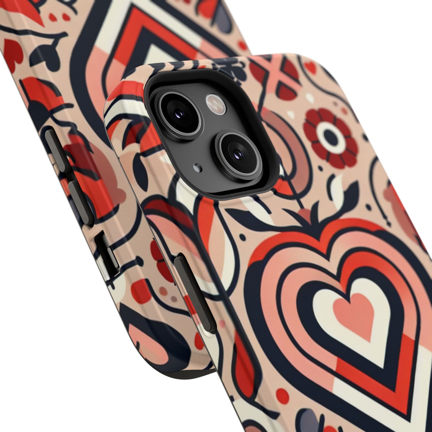 Heartfelt Impact-Resistant Phone Cases, Durable Phone Covers, Love-Themed Accessories, Valentine's Gifts, Unique Tech Cases