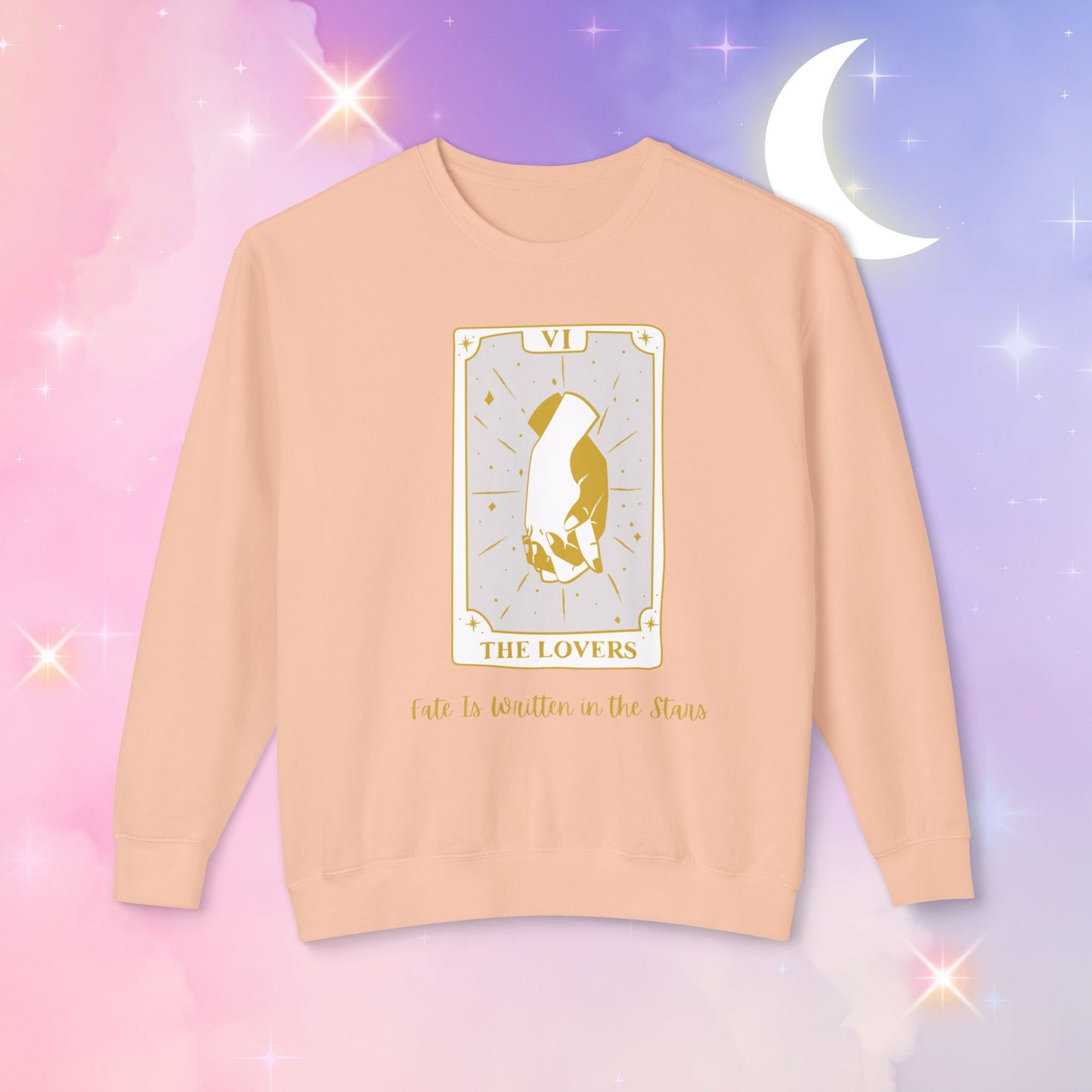 Unisex Tarot Lovers Sweatshirt, Romantic Gift, Astrology Apparel, Cozy Crewneck, Relationship Celebration, Thoughtful Present