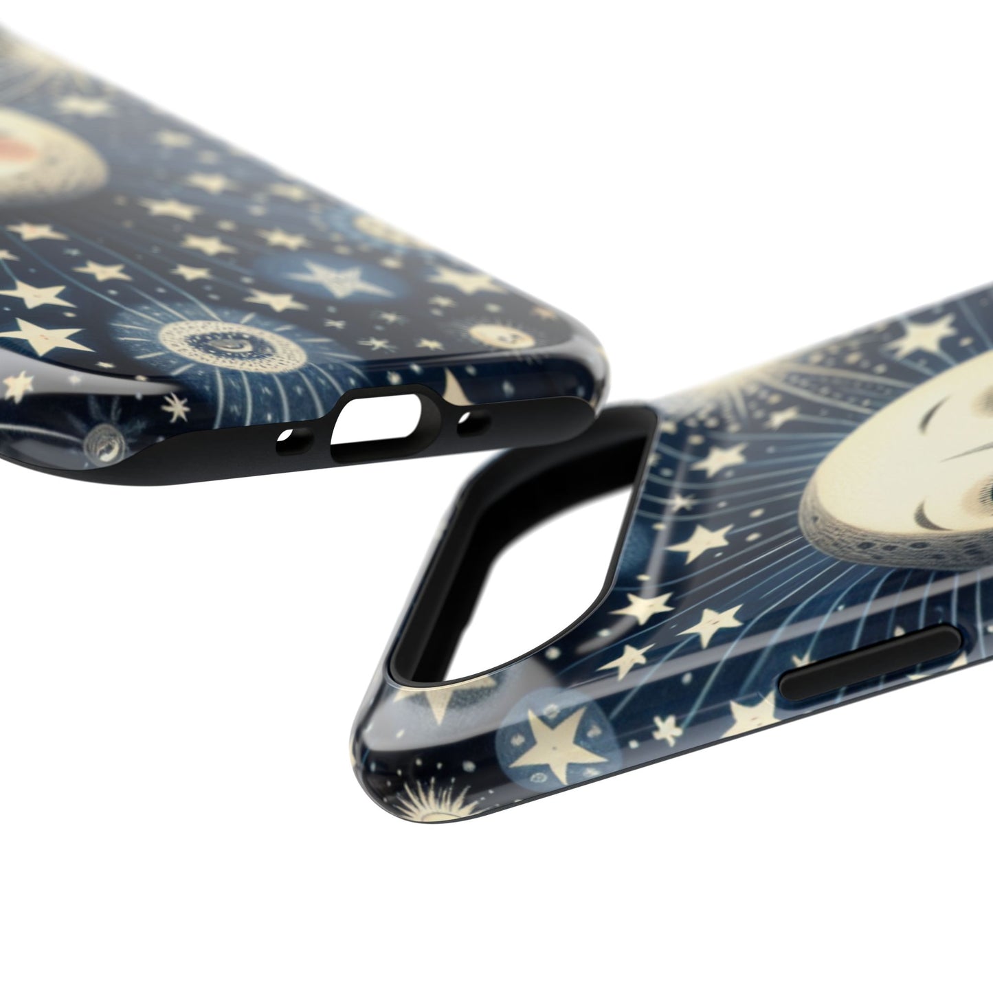 Celestial Impact-Resistant Cases, Protective Phone Cover, Moon & Stars Design, Gift for Astrology Lovers, Unique Phone Accessories, [...]