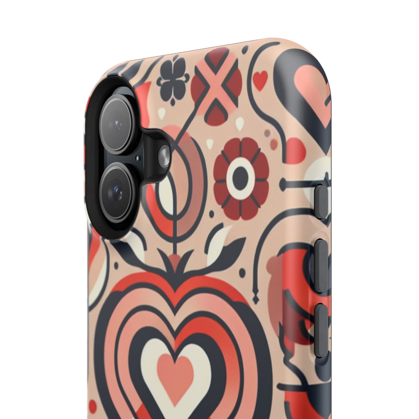 Heartfelt Impact-Resistant Phone Cases, Durable Phone Covers, Love-Themed Accessories, Valentine's Gifts, Unique Tech Cases