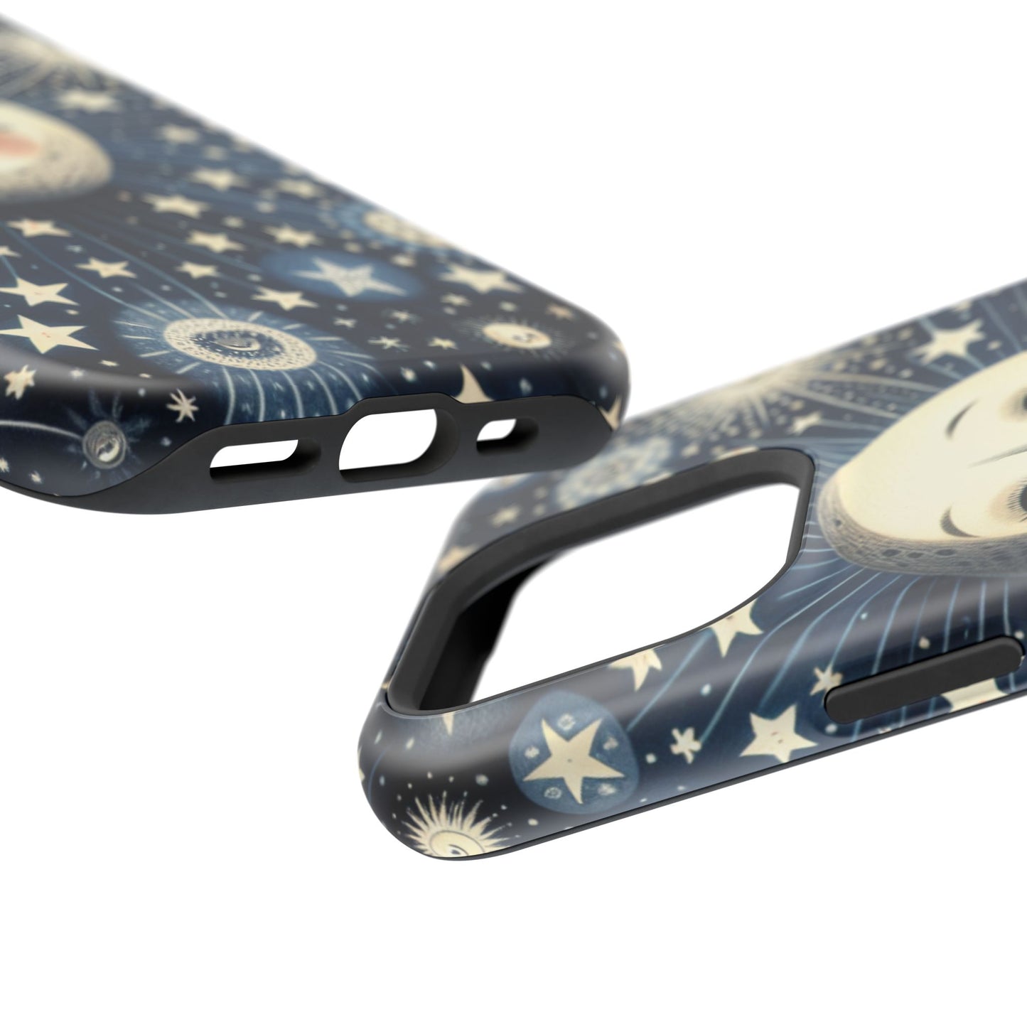 Celestial Impact-Resistant Cases, Protective Phone Cover, Moon & Stars Design, Gift for Astrology Lovers, Unique Phone Accessories, [...]