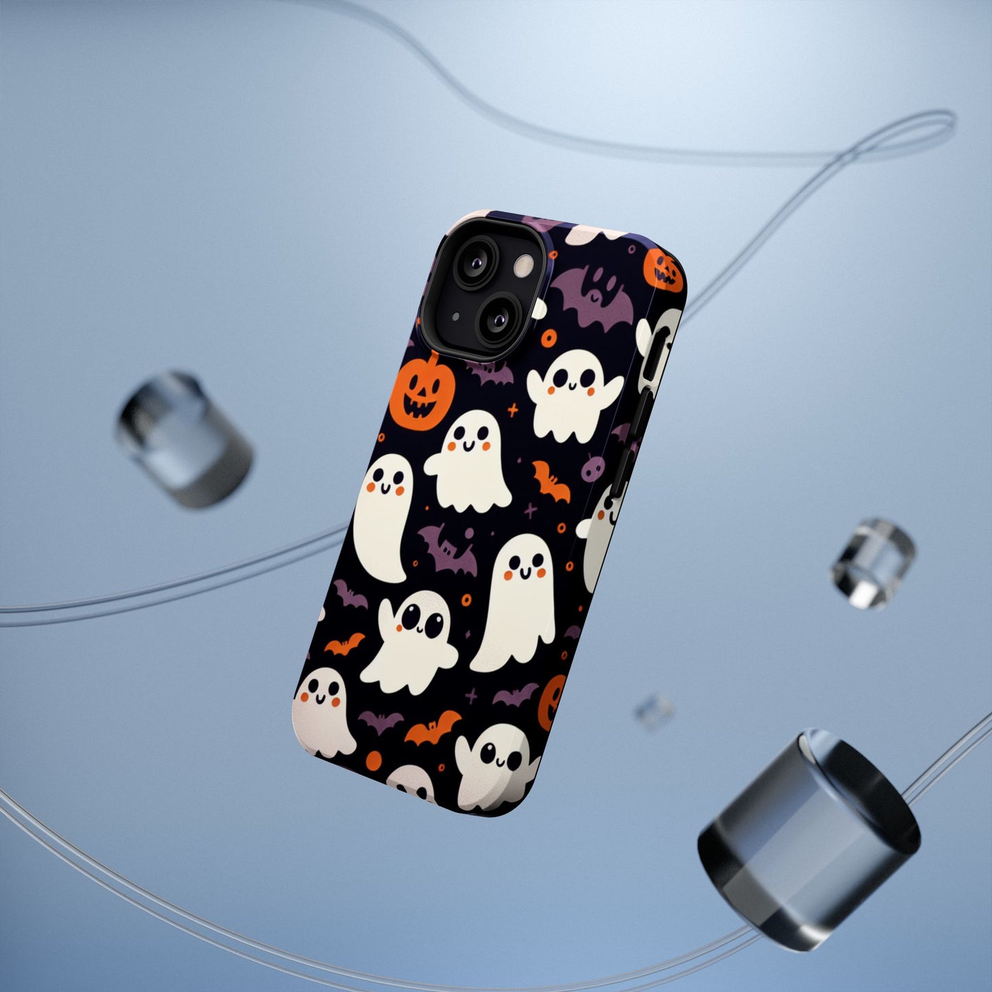 Halloween Ghost Phone Case, Cute Ghost Cases for iPhone, October Birthday Gift, Spooky Decor, Fun & Funky Cell Phone Cover