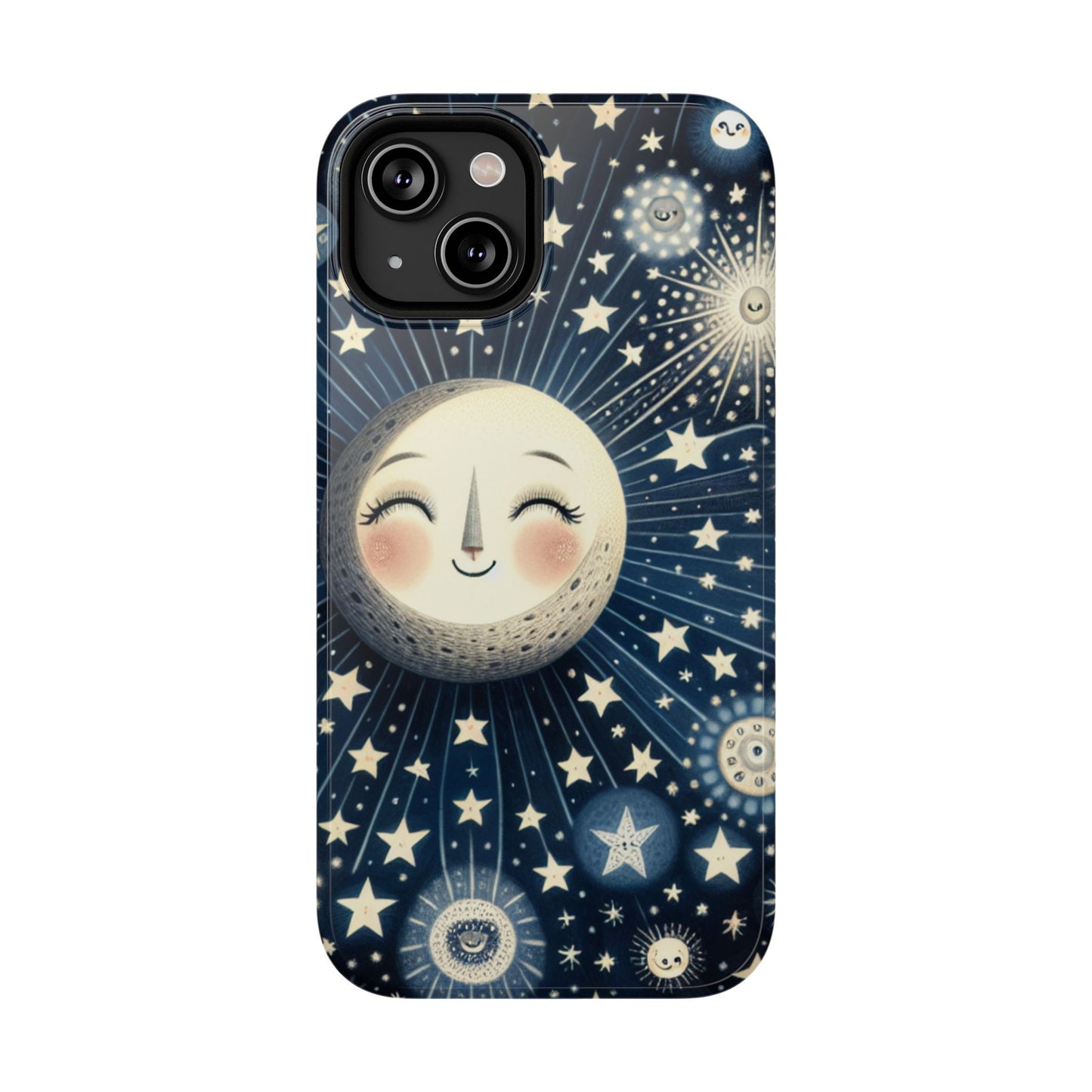 Celestial Impact-Resistant Cases, Protective Phone Cover, Moon & Stars Design, Gift for Astrology Lovers, Unique Phone Accessories, [...]