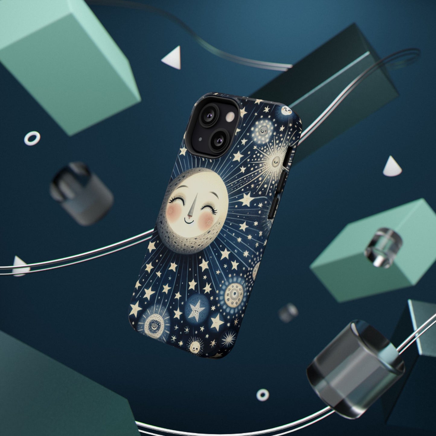 Celestial Impact-Resistant Cases, Protective Phone Cover, Moon & Stars Design, Gift for Astrology Lovers, Unique Phone Accessories, [...]