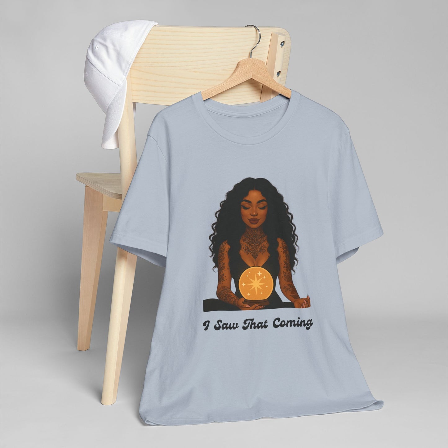 Tarot-Inspired Unisex T-Shirt, I Saw That Coming Tee, Horoscope Gift, Astrology Apparel, Mystic Vibes Shirt, Spiritual Fashion