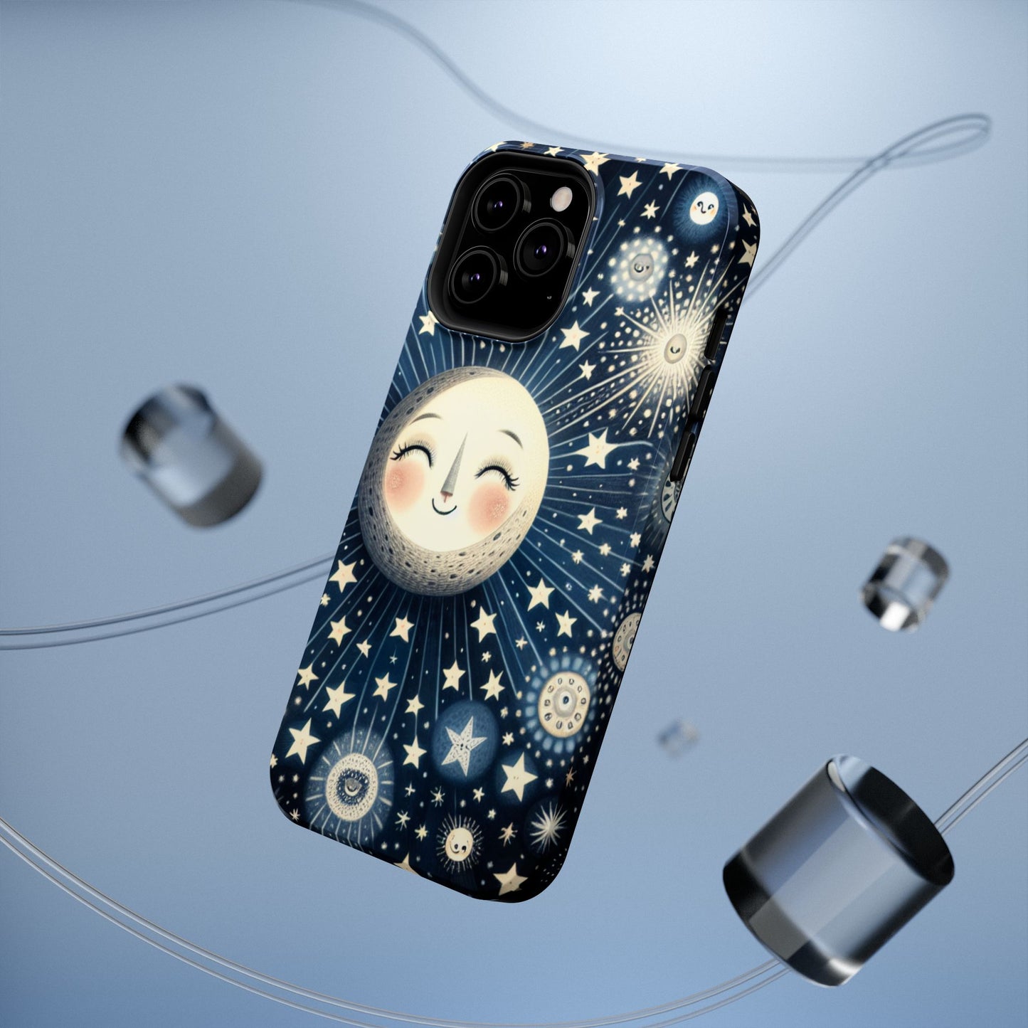 Celestial Impact-Resistant Cases, Protective Phone Cover, Moon & Stars Design, Gift for Astrology Lovers, Unique Phone Accessories, [...]