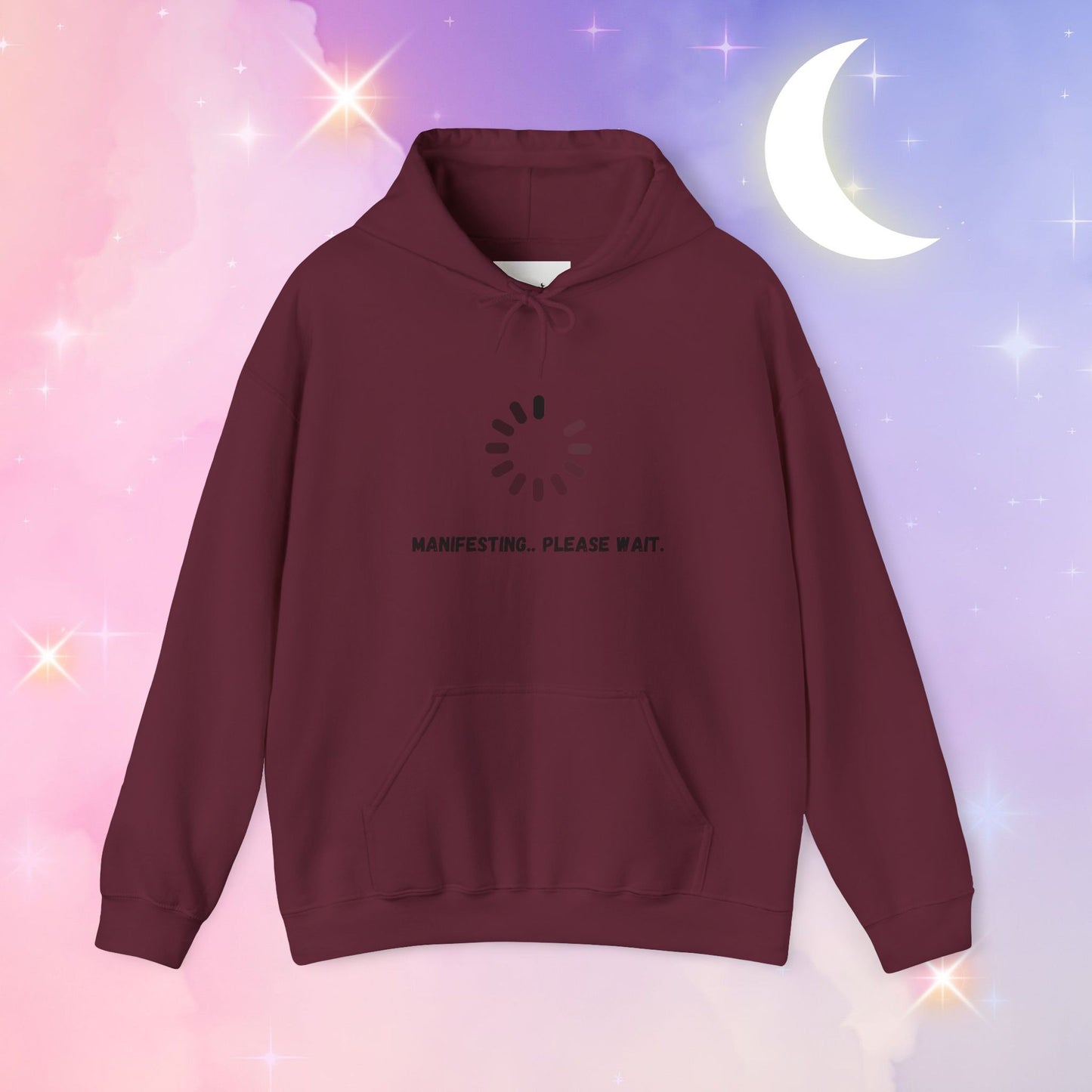 Manifesting Hoodie - Unisex Heavy Blend™ Sweatshirt, Cozy Layer for Dreamers, Gift for Friends, Affirmation Apparel, Self-Care Fashion