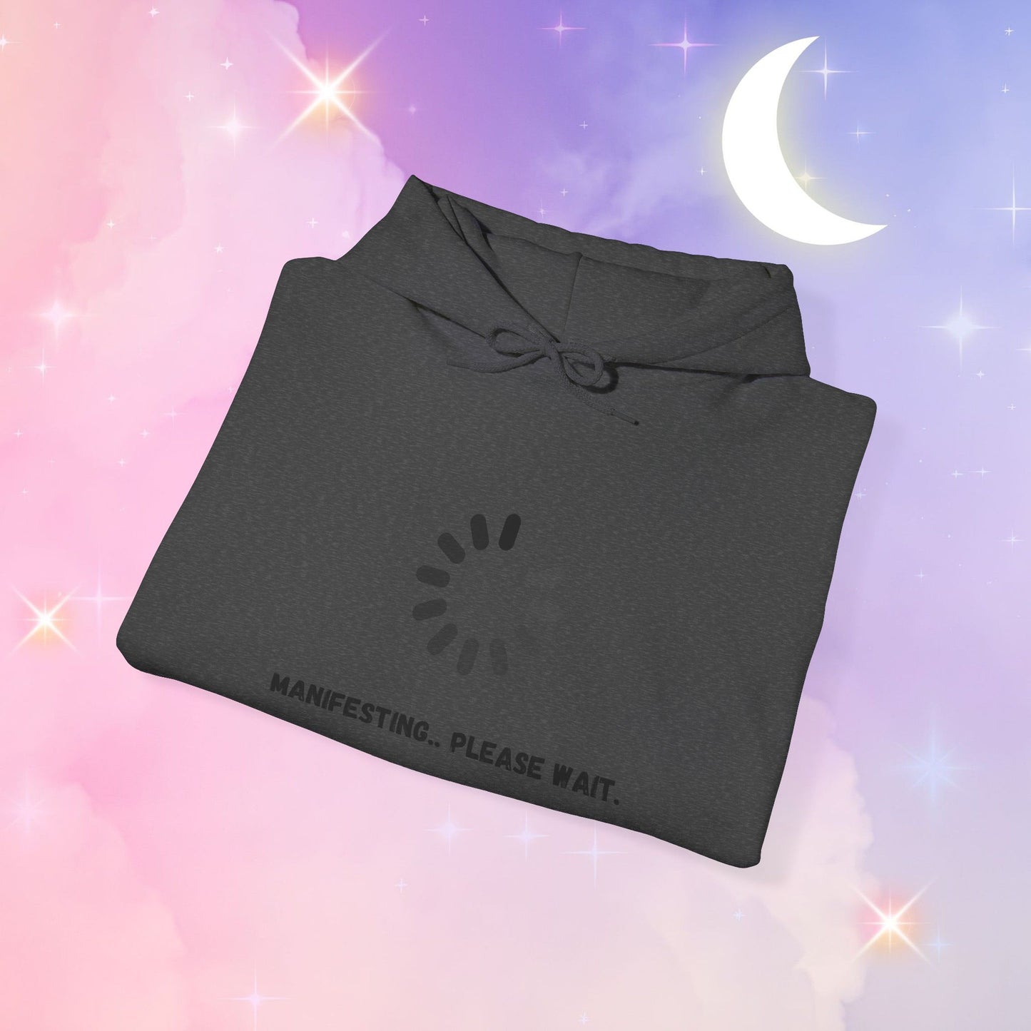 Manifesting Hoodie - Unisex Heavy Blend™ Sweatshirt, Cozy Layer for Dreamers, Gift for Friends, Affirmation Apparel, Self-Care Fashion