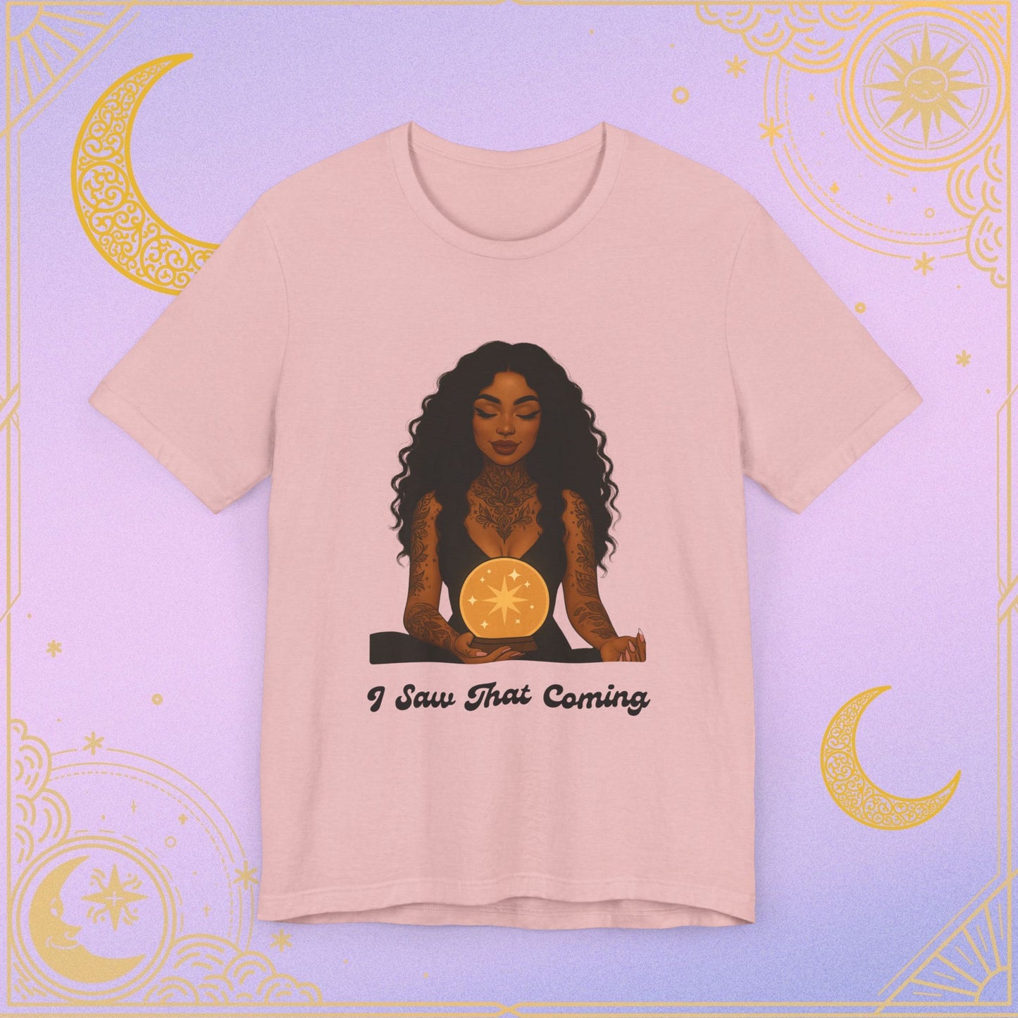 Tarot-Inspired Unisex T-Shirt, I Saw That Coming Tee, Horoscope Gift, Astrology Apparel, Mystic Vibes Shirt, Spiritual Fashion