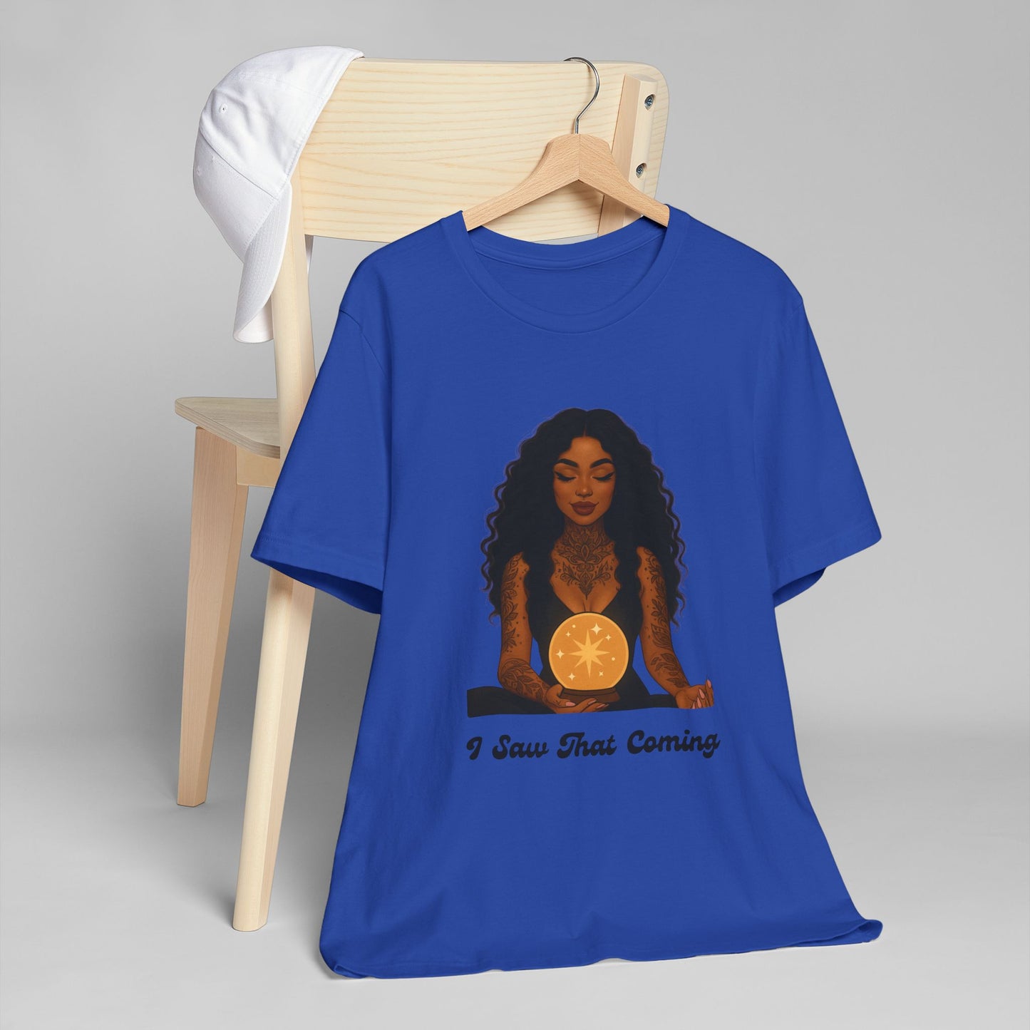 Tarot-Inspired Unisex T-Shirt, I Saw That Coming Tee, Horoscope Gift, Astrology Apparel, Mystic Vibes Shirt, Spiritual Fashion