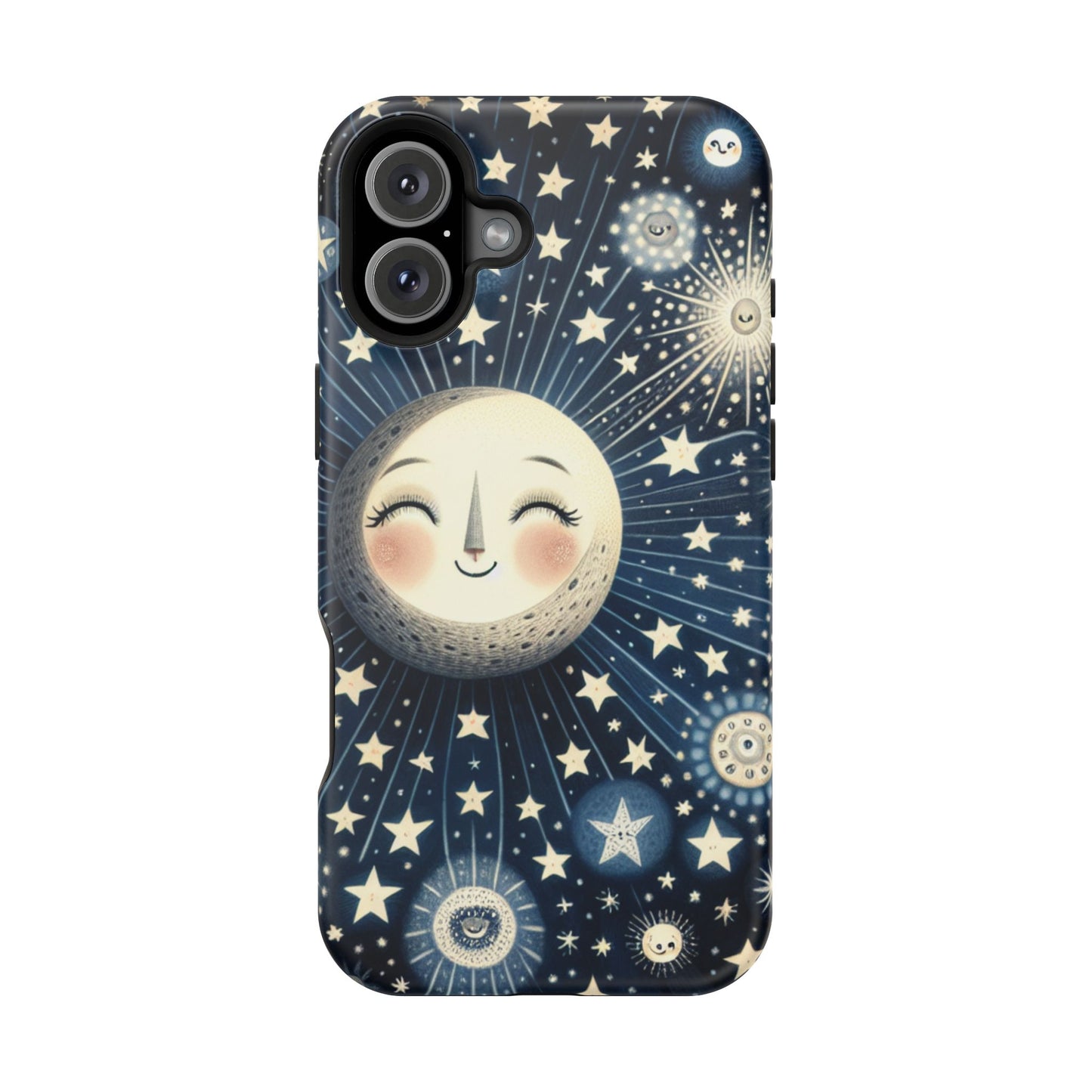 Celestial Impact-Resistant Cases, Protective Phone Cover, Moon & Stars Design, Gift for Astrology Lovers, Unique Phone Accessories, [...]