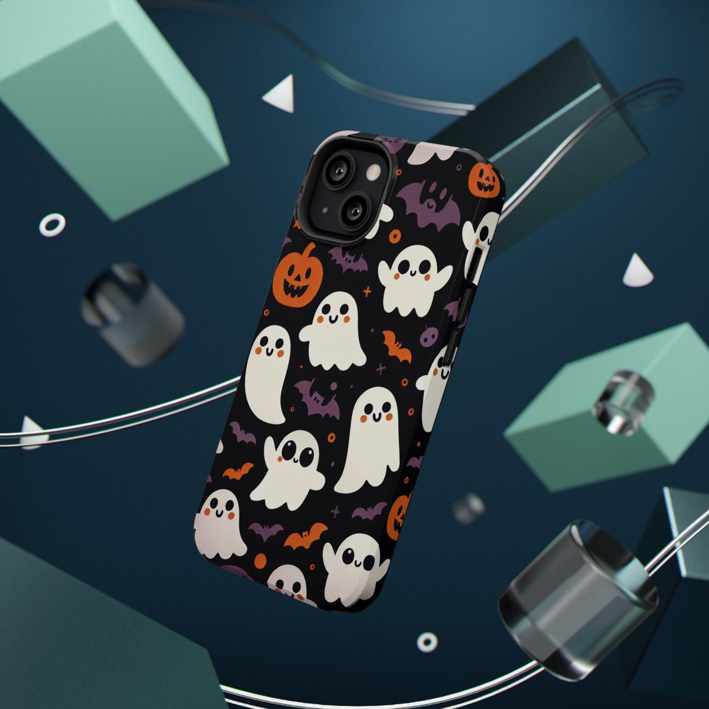 Halloween Ghost Phone Case, Cute Ghost Cases for iPhone, October Birthday Gift, Spooky Decor, Fun & Funky Cell Phone Cover