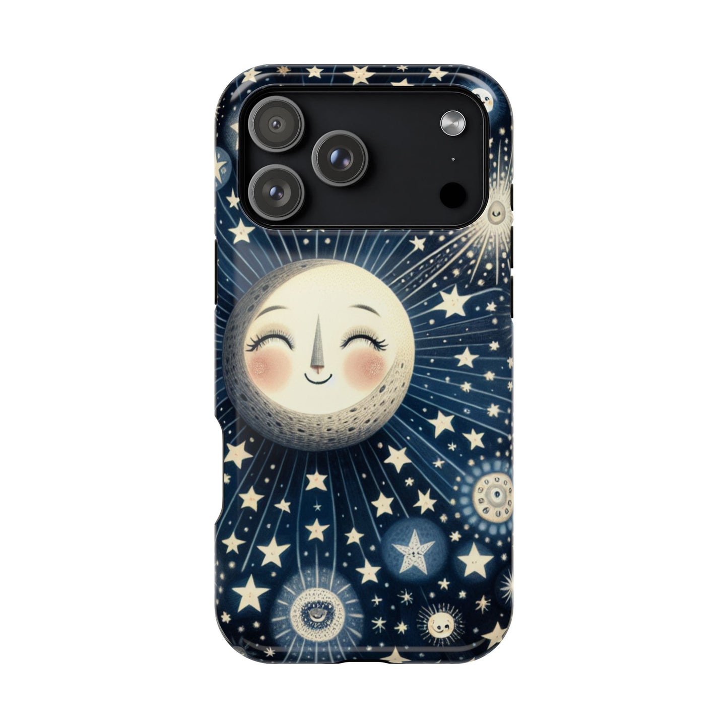 Celestial Impact-Resistant Cases, Protective Phone Cover, Moon & Stars Design, Gift for Astrology Lovers, Unique Phone Accessories, [...]