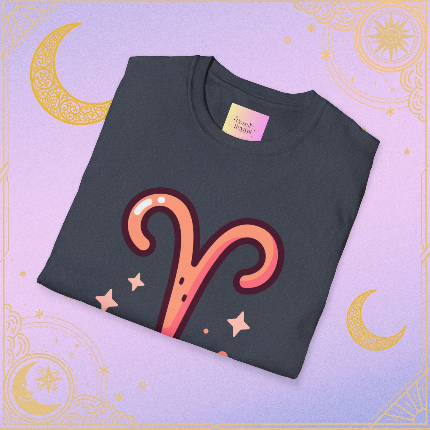 Aries Zodiac T-Shirt for Astrology Lovers, Horoscope Tee, Unisex Softstyle Shirt, Birthday Gift, Celestial Fashion