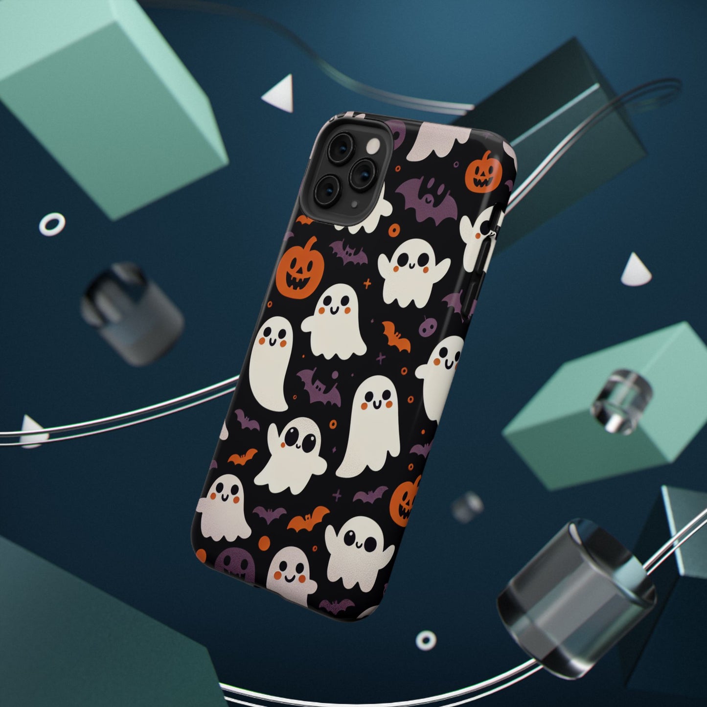 Halloween Ghost Phone Case, Cute Ghost Cases for iPhone, October Birthday Gift, Spooky Decor, Fun & Funky Cell Phone Cover