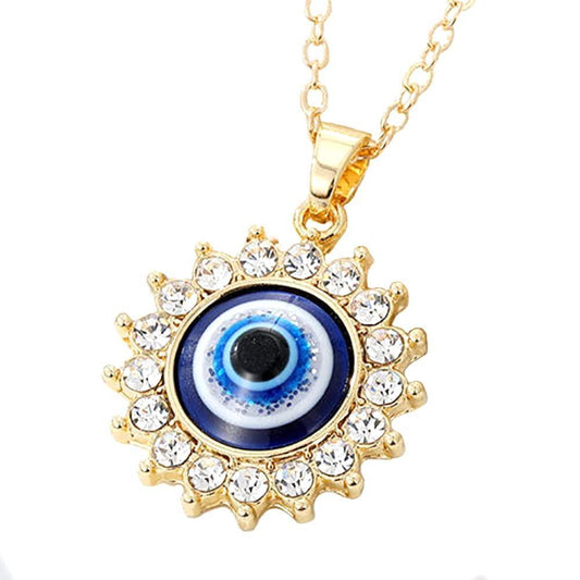 Evil Eye Protection Necklace for Women Girl   Delicate Cubic Zirconia