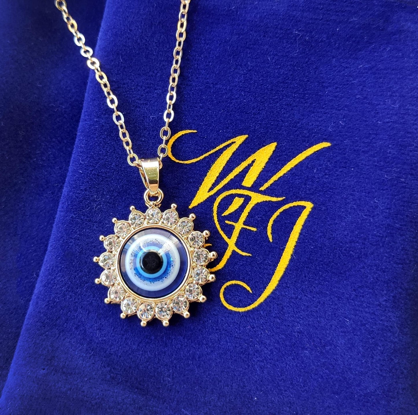 Evil Eye Protection Necklace for Women Girl   Delicate Cubic Zirconia